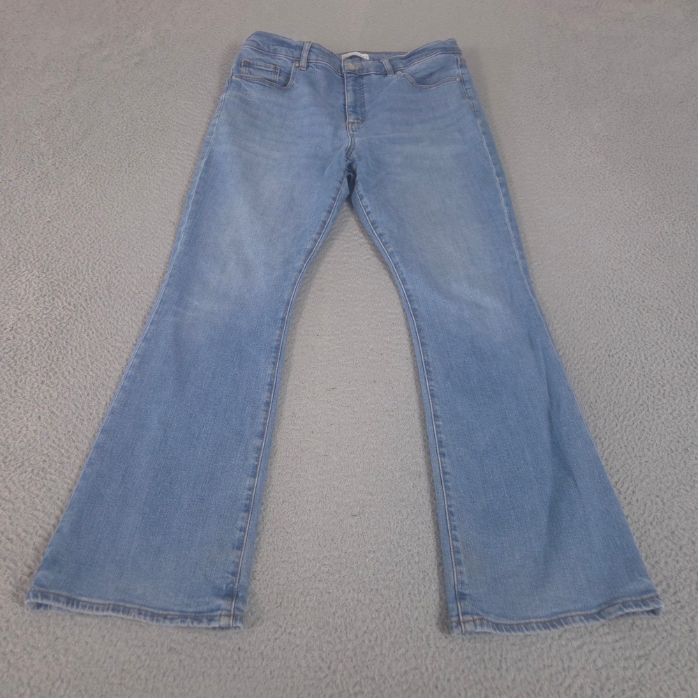 Loft Jeans Womens 14 Blue Bootcut The Boot Mid Rise Stretch Denim Casual Classic